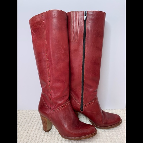 Vintage Kinney Leather Boots - Picture 1 of 5